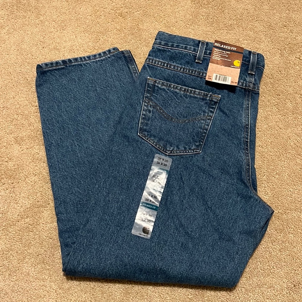 NWT Carhartt Relaxed Fit Jeans 38x30
